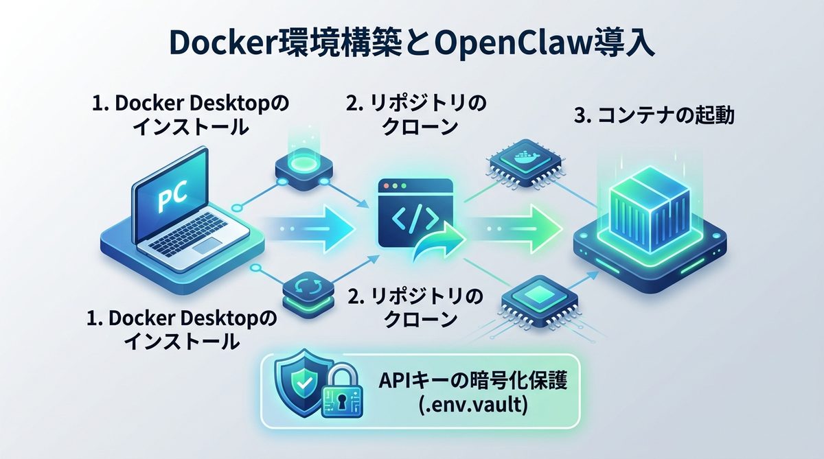図解：【準備編】PCの「実務担当」を安全に迎え入れるためのDockerインストール手順