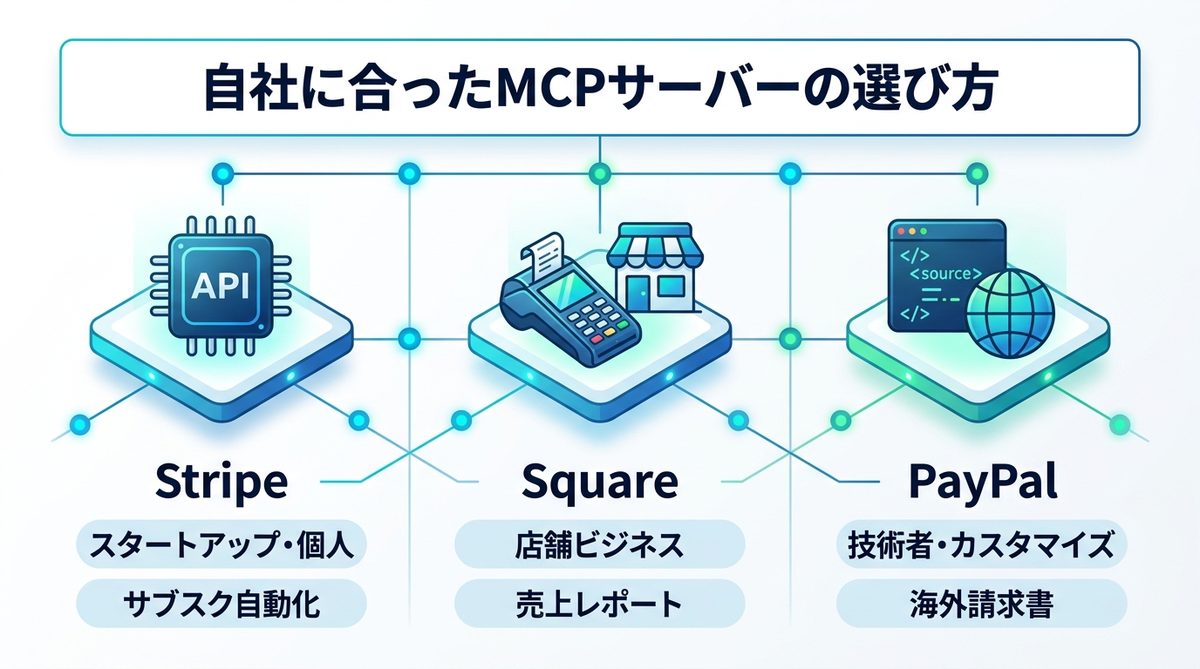 図解：自社に合ったMCPサーバーの選び方