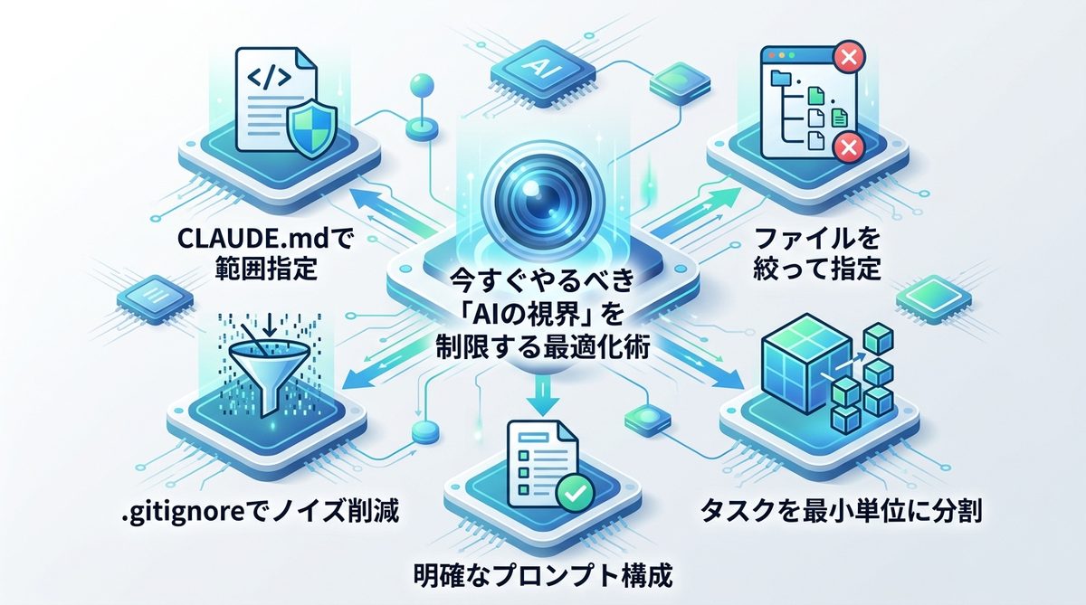 図解：今すぐやるべき「AIの視界」を制限する最適化術