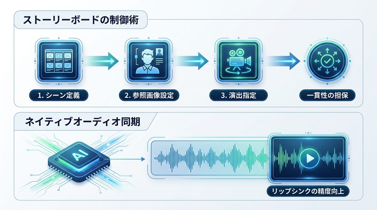 図解:なぜ「キャラ崩壊」を防げるのか?新機能「ストーリーボード」の制御術