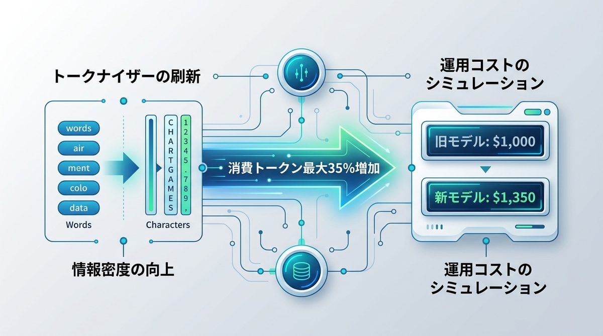 図解：注意！トークナイザー刷新で消費トークンが最大35%増加する仕組み