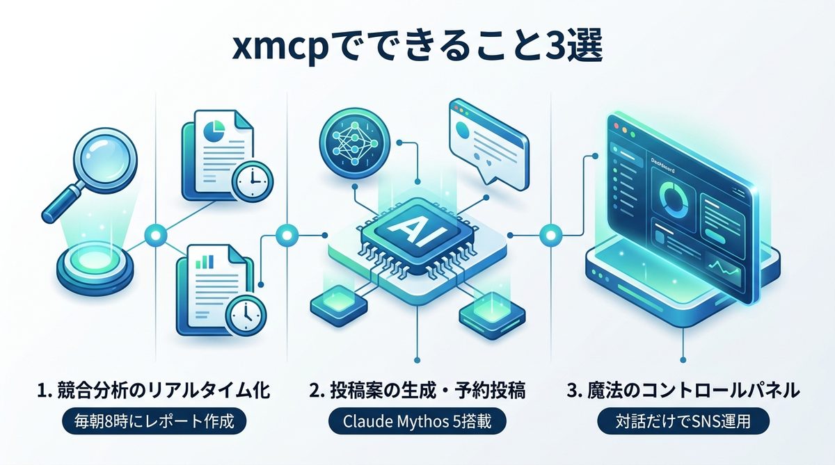 図解：導入前に理解しておきたい！xmcpでできること3選