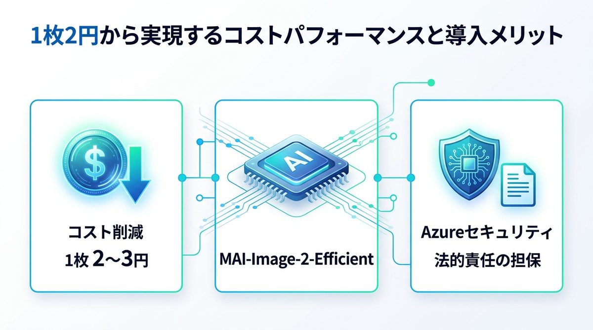 図解：1枚2円から実現するコストパフォーマンスと導入メリット