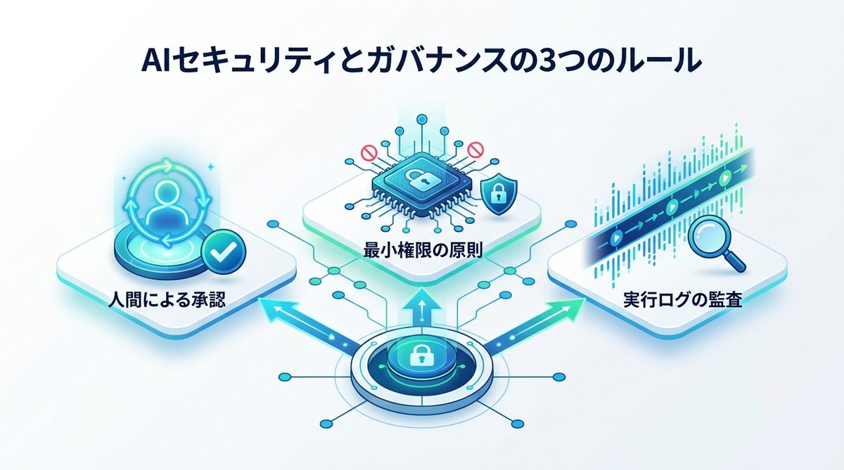 図解：AIにどこまで権限を与えるべきか？セキュリティとガバナンスの考え方