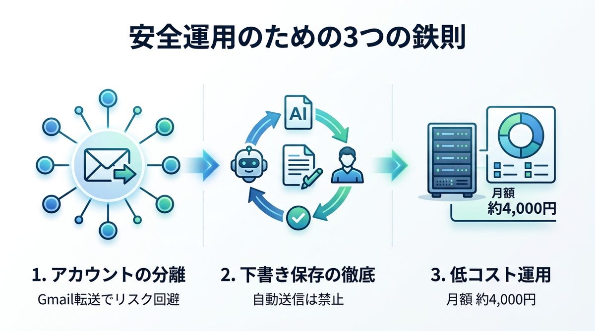 図解：BANリスクを回避する！安全運用のための「3つの鉄則」