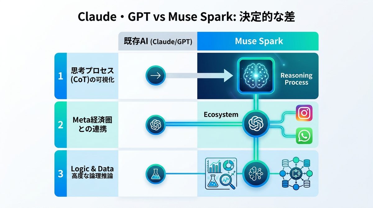 図解:Claude・GPTと比較!ビジネスパーソンが感じる「決定的な差」