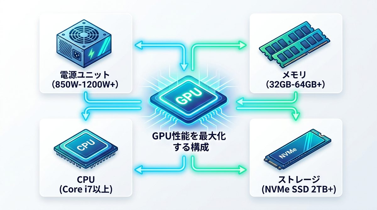 図解：GPUだけでは動かない？PCスペック選びの盲点