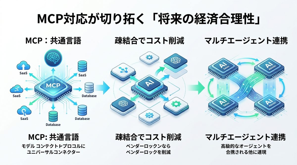 図解：MCP対応が切り拓く「将来の経済合理性」とは？