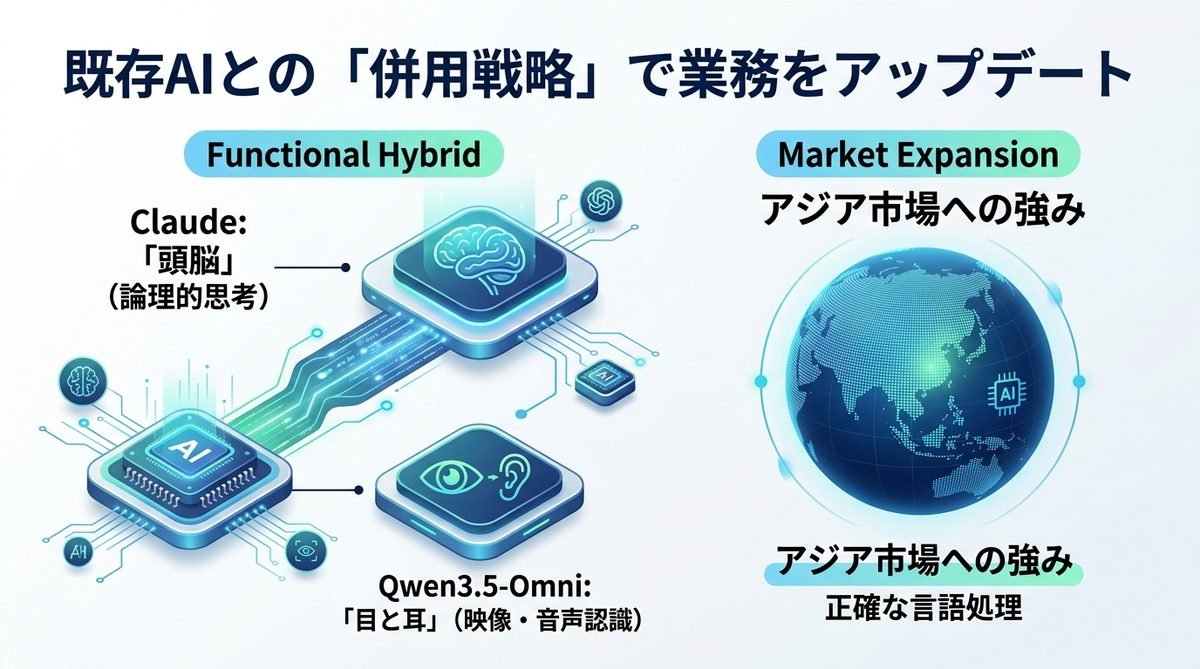 図解：既存のAIとどう違う？「併用戦略」で業務をアップデートする