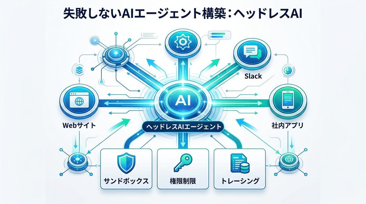 図解：失敗しないAIエージェント構築の設計思想：ヘッドレスAIエージェント