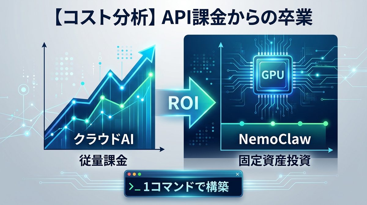 図解：【コスト分析】API課金からの卒業。GPU固定資産投資がもたらすROI