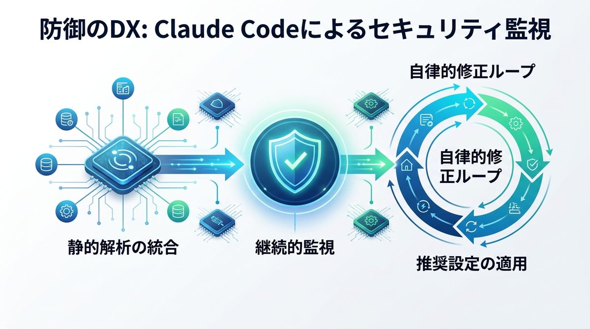 図解:明日からできる「防御のDX」:Claude Codeをセキュリティ監視に活用する