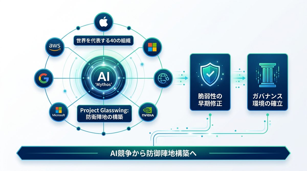 図解：防衛陣地の構築を急ぐ「Project Glasswing」の正体