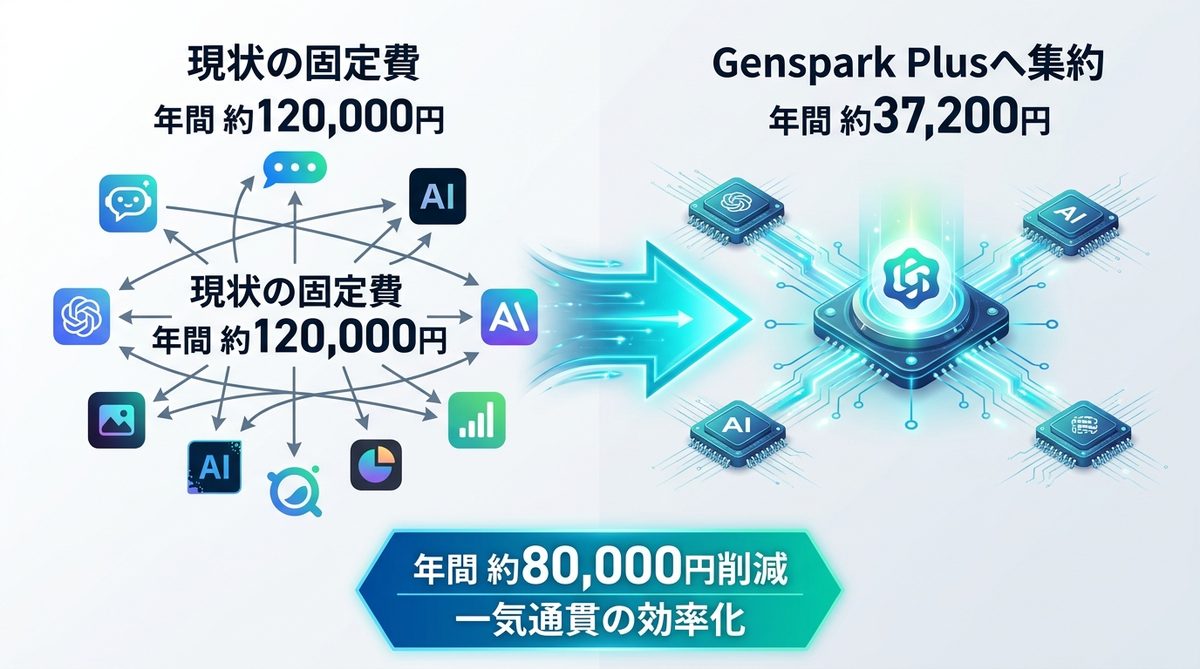 図解：乗り換えシミュレーション！ChatGPT・Perplexityからの集約効果