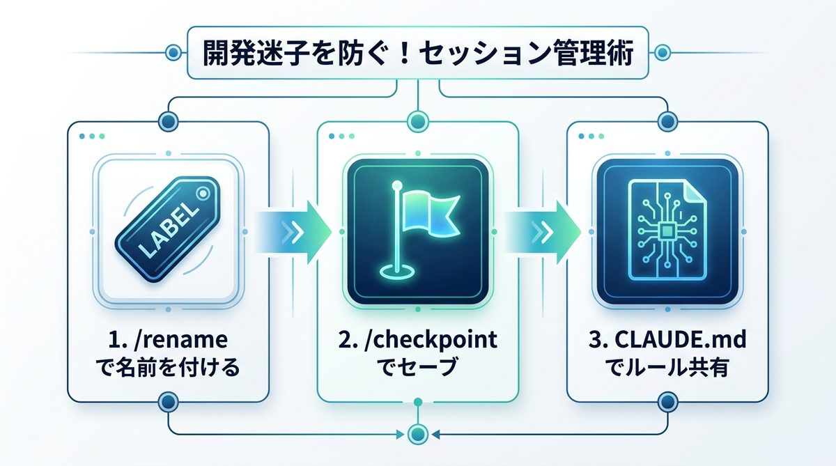 図解：開発迷子を防ぐ！非エンジニアのためのセッション管理術