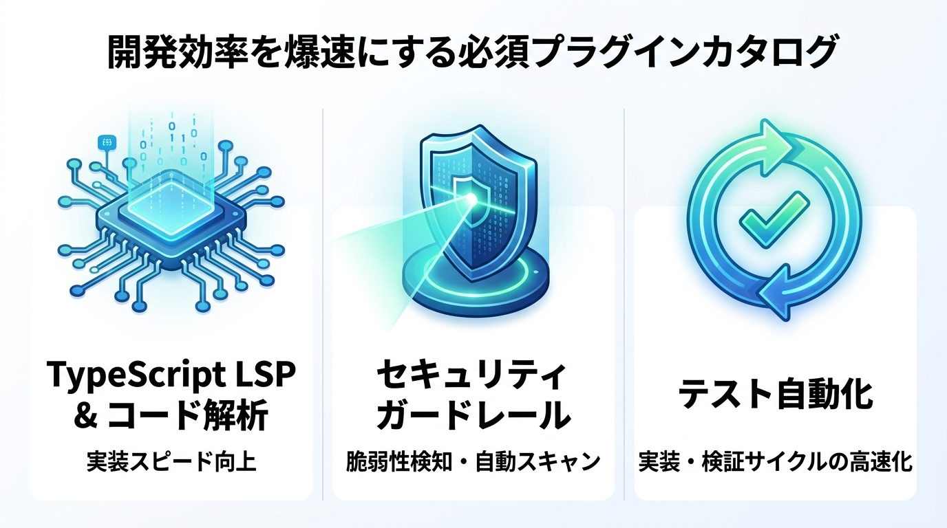 図解：【厳選】開発効率を爆速にする必須プラグインカタログ