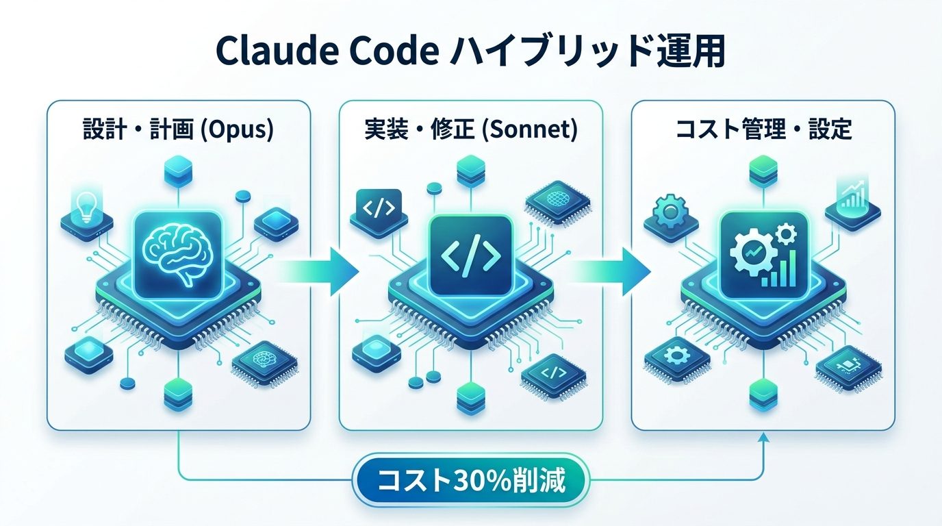 図解：実務で差がつく！Claude Codeハイブリッド運用ベストプラクティス
