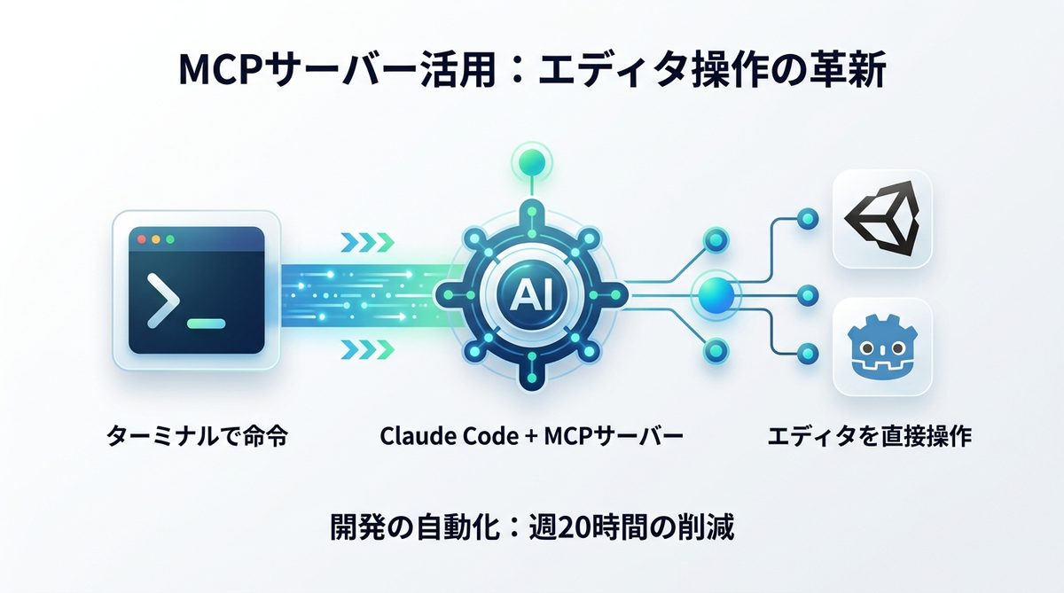 図解:4. MCPサーバー活用でここまで動く!エディタをAIに操作させる革新的ワークフロー