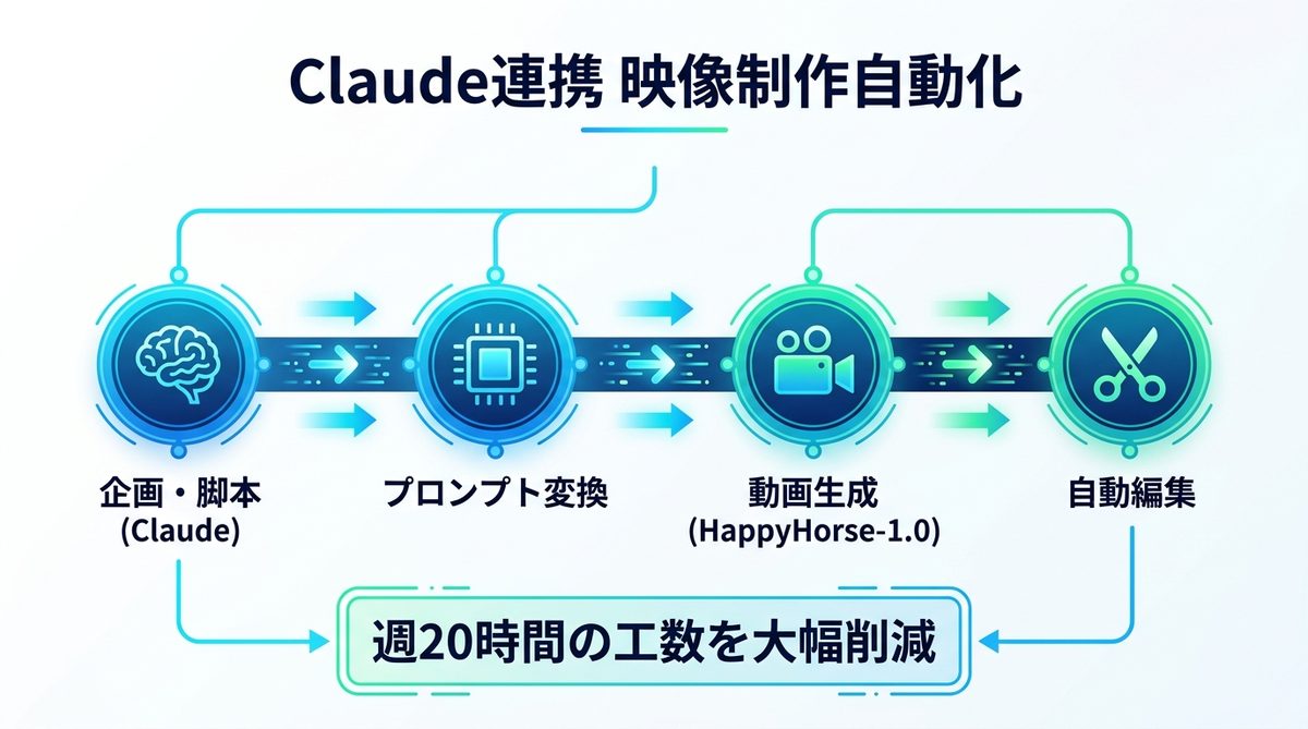 図解：Claude連携で自動化！映像制作ワークフローを構築する実践的アプローチ