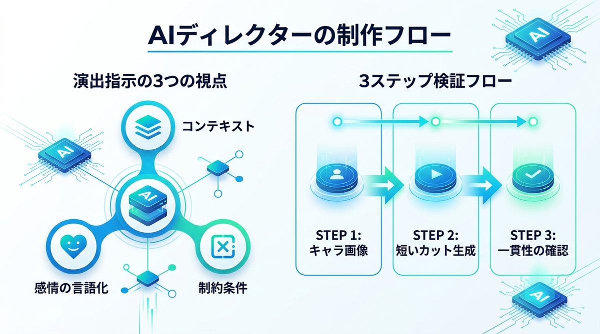 図解:【実演】AIディレクター視点で考える、制作フローの再定義
