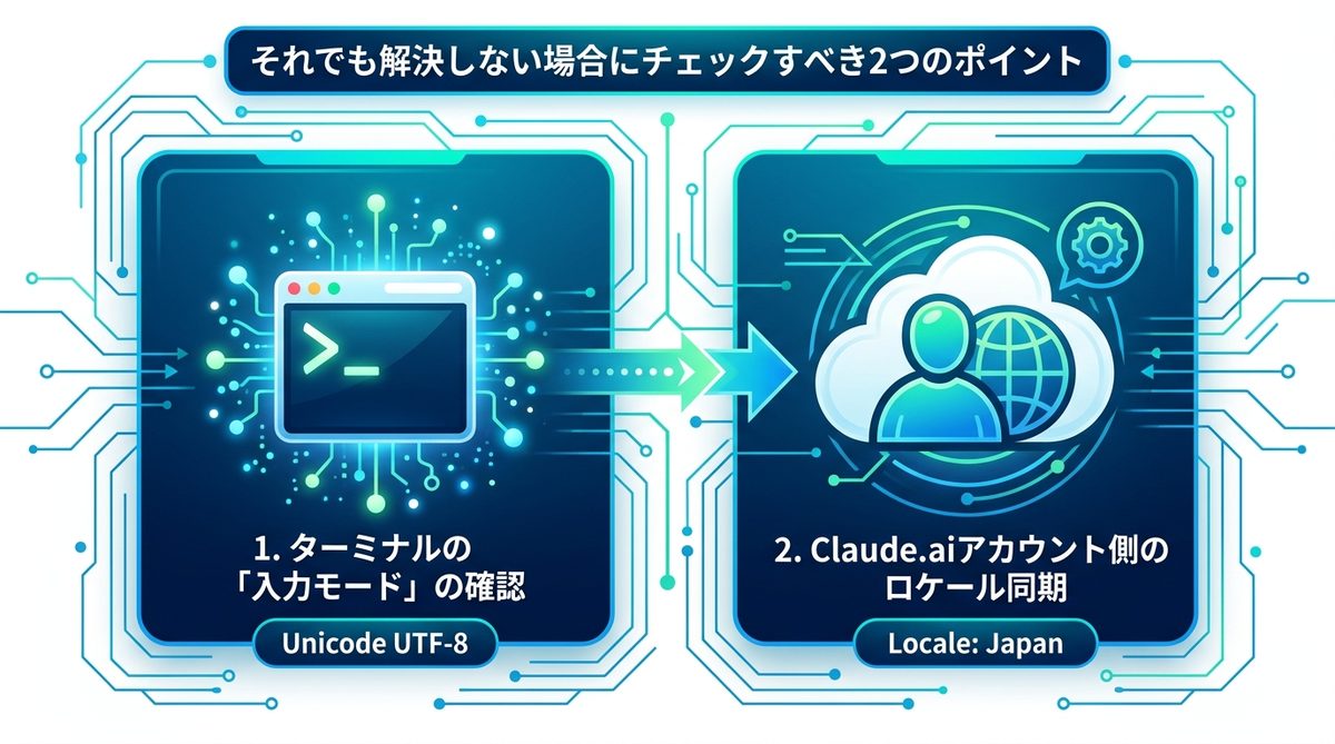 図解：それでも解決しない場合にチェックすべき2つのポイント