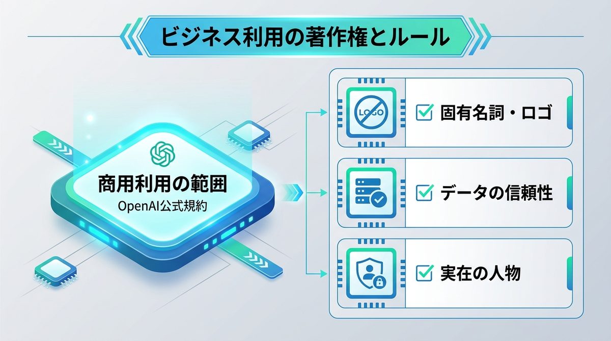 図解：ビジネス利用で知っておくべき著作権と商用利用のルール
