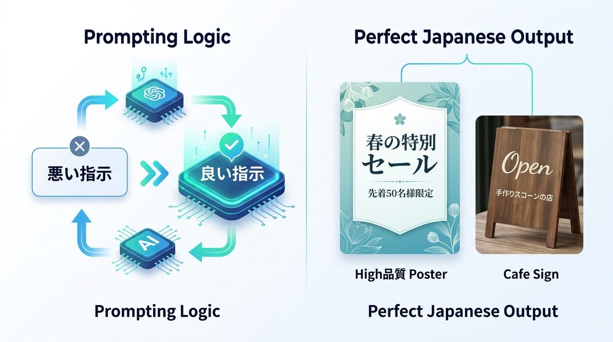 図解：【実機サンプル】日本語看板・ポスター生成のクオリティを公開