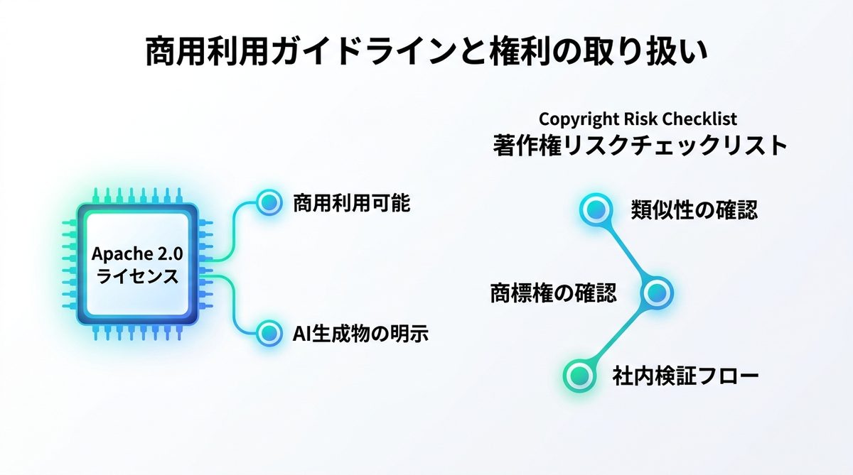 図解：失敗しないための商用利用ガイドラインと権利の取り扱い