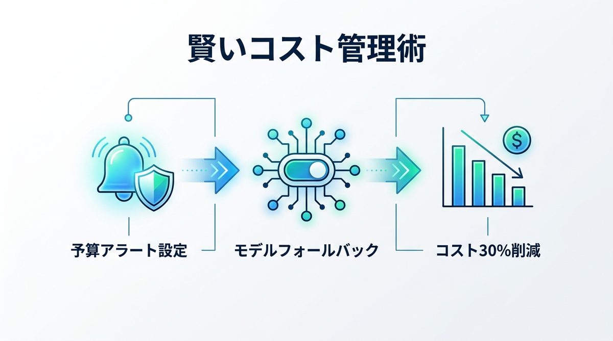 図解：課金が怖い？「モデルフォールバック」によるコスト自律管理術