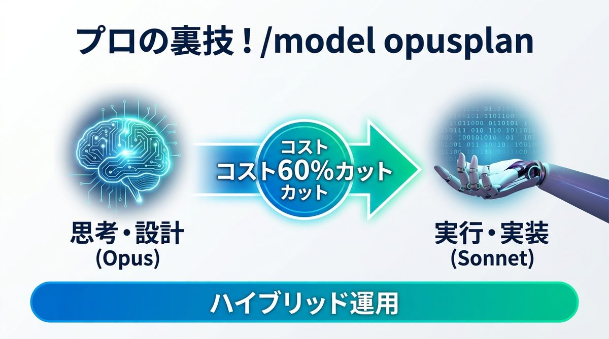 図解：プロの裏技！/model opusplan で実現する開発効率化
