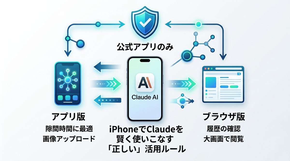 図解：iPhoneでClaudeを賢く使いこなす「正しい」活用ルール