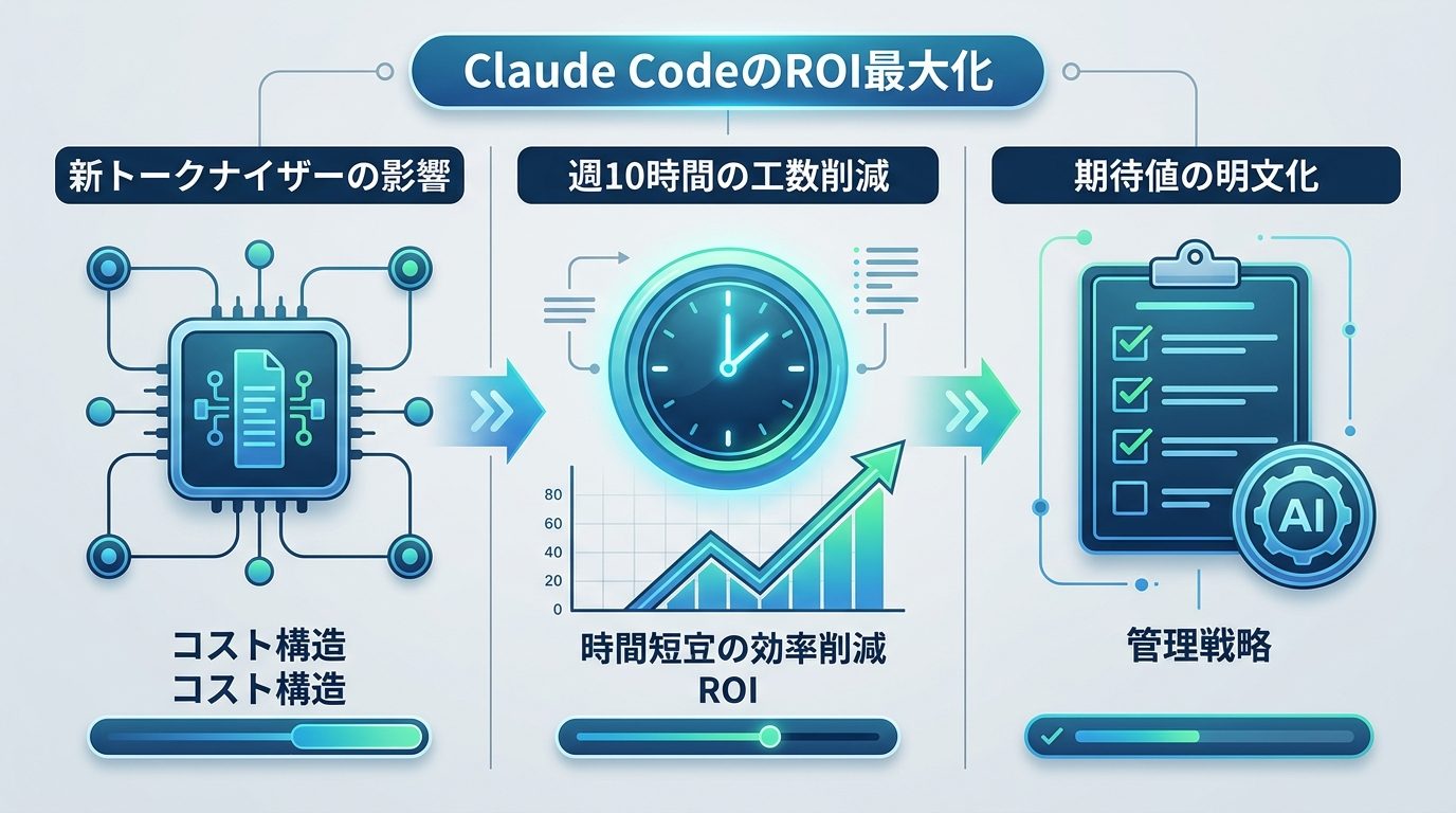 図解：Claude CodeのROI最大化｜工数削減とコスト構造の考え方