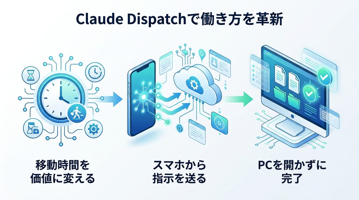 図解:Claude Dispatchを使いこなして「仕事の進め方」をアップデートしよう