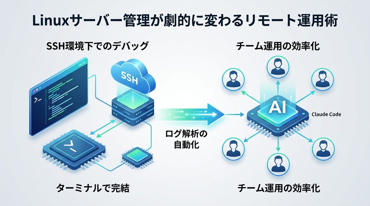 図解：Linuxサーバー管理が劇的に変わるリモート運用術