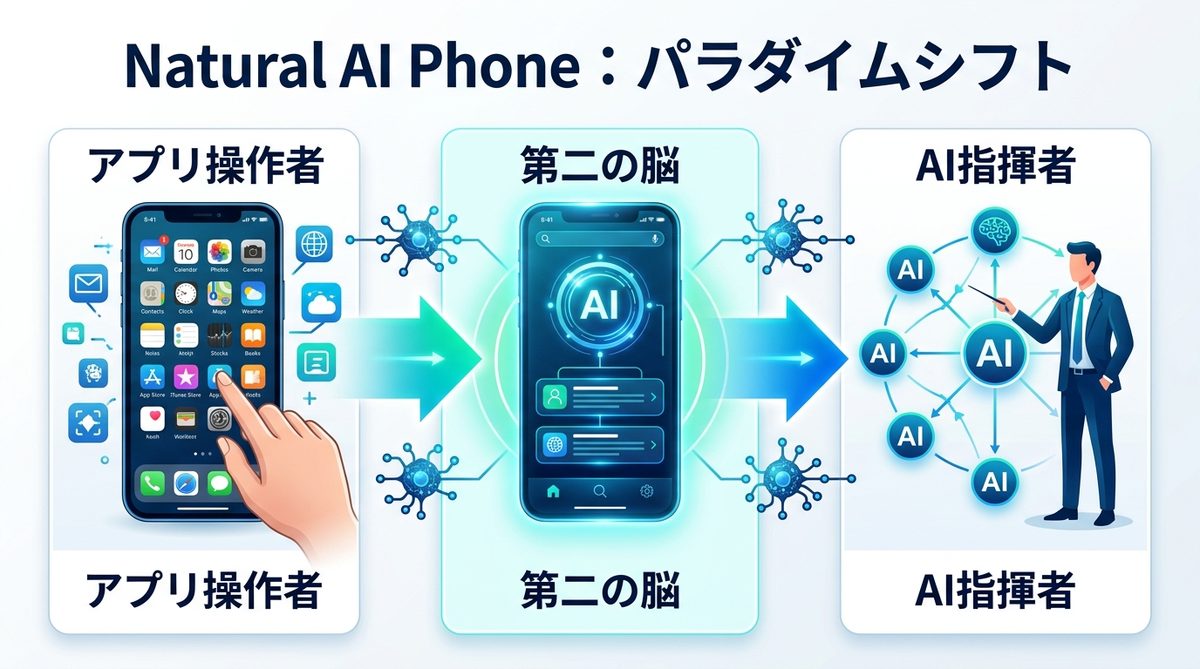 図解：結論：Natural AI Phoneはビジネスパーソンの「第二の脳」になるか