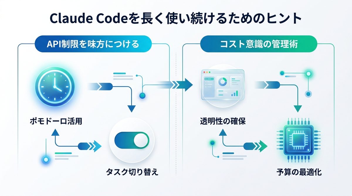 図解:開発の中断を防ぐ!Claude Codeを長く使い続けるためのヒント