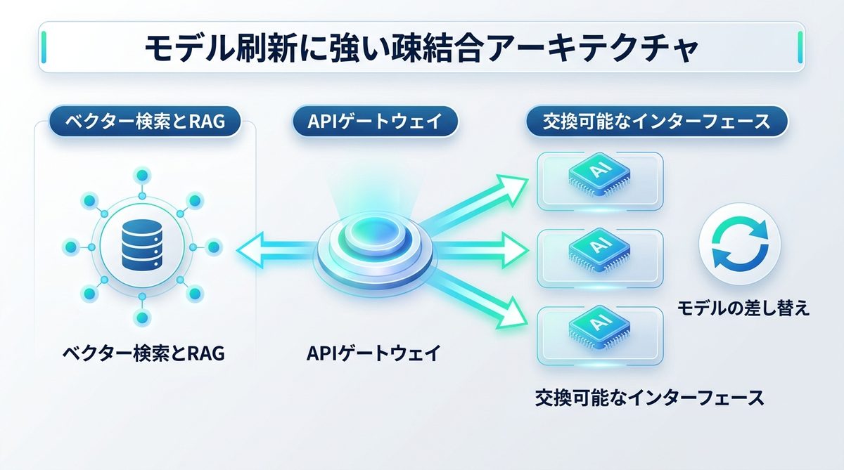 図解：【設計】モデル刷新に強い疎結合アーキテクチャの構築法