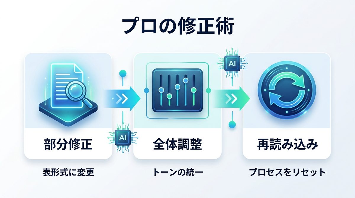 図解：プロの修正術：「思っていたのと違う」をゼロにする対話プロンプト