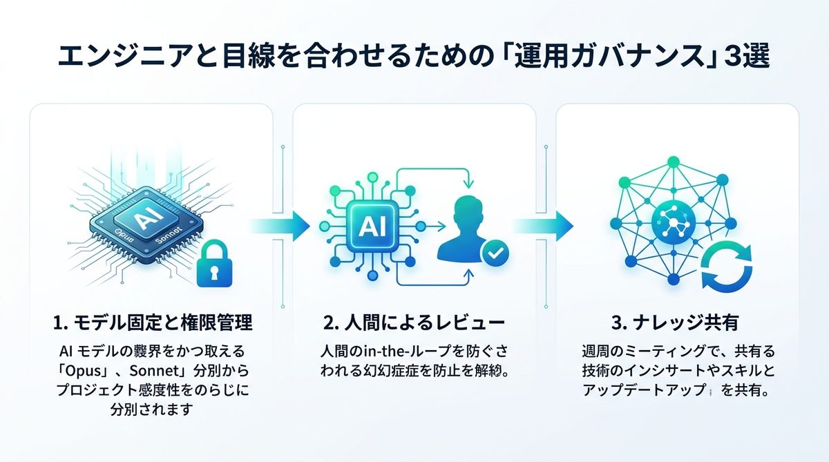 図解：エンジニアと目線を合わせるための「運用ガバナンス」3選
