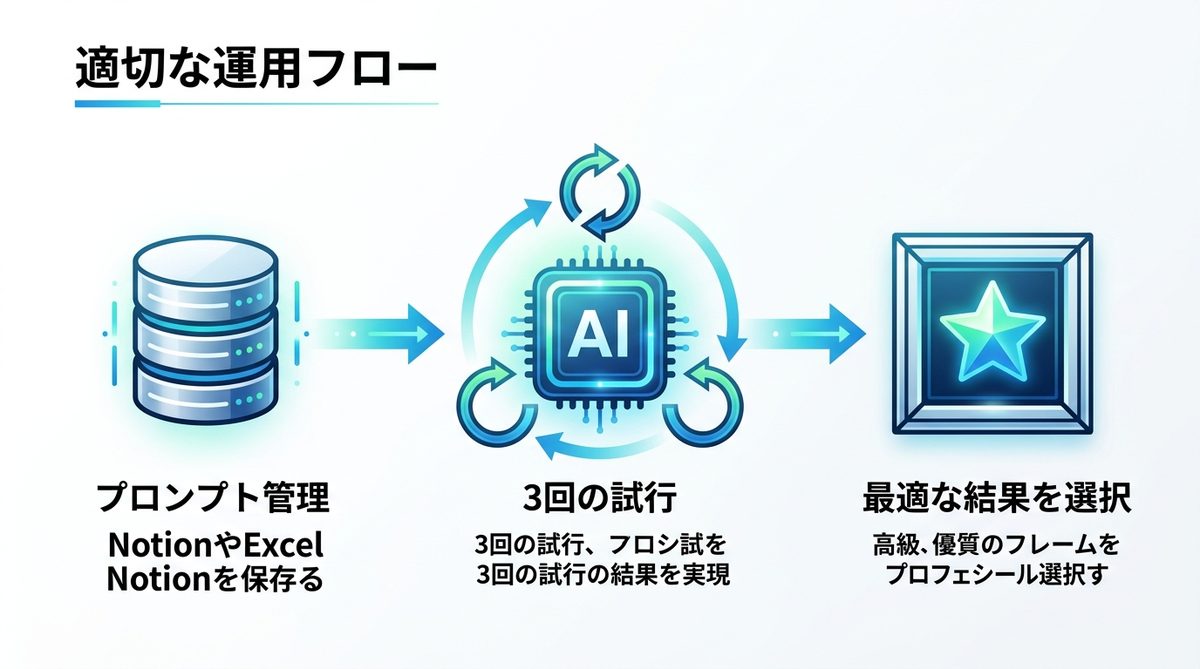 図解：上限回数に注意！商用利用を見据えた適切な運用フロー