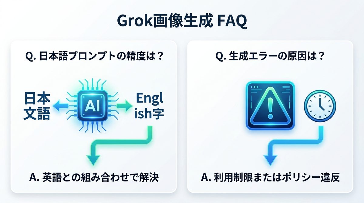 図解：【強化】Grok画像生成に関するよくある質問（FAQ）