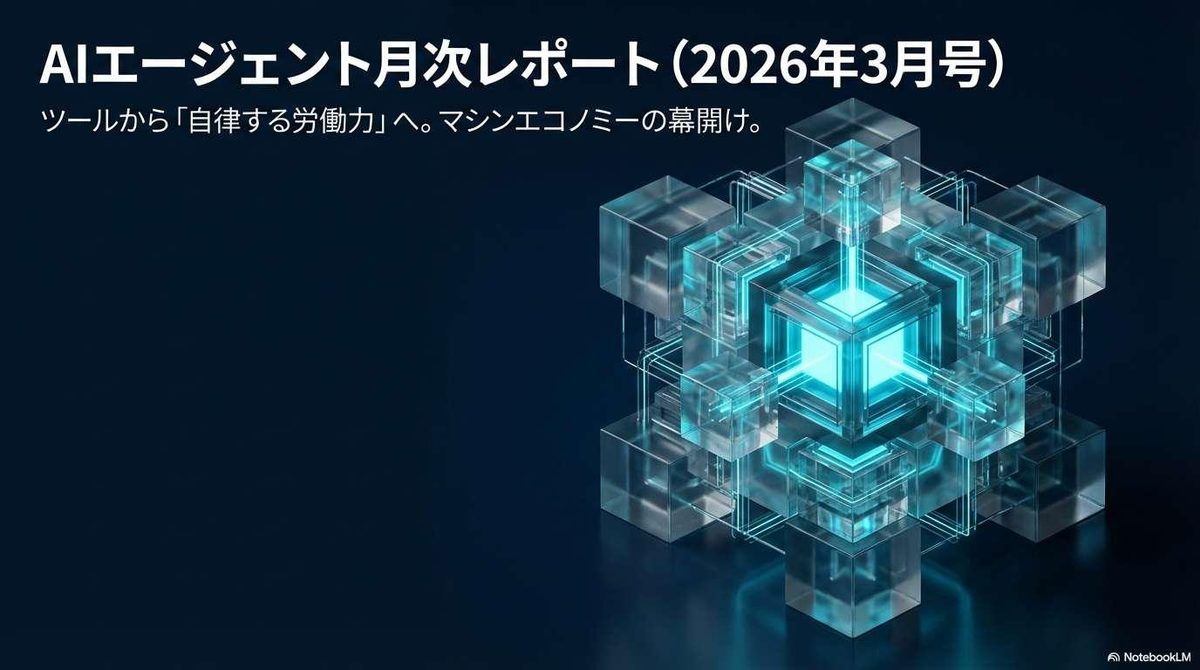 AIエージェント月次レポート2026年3月号 表紙