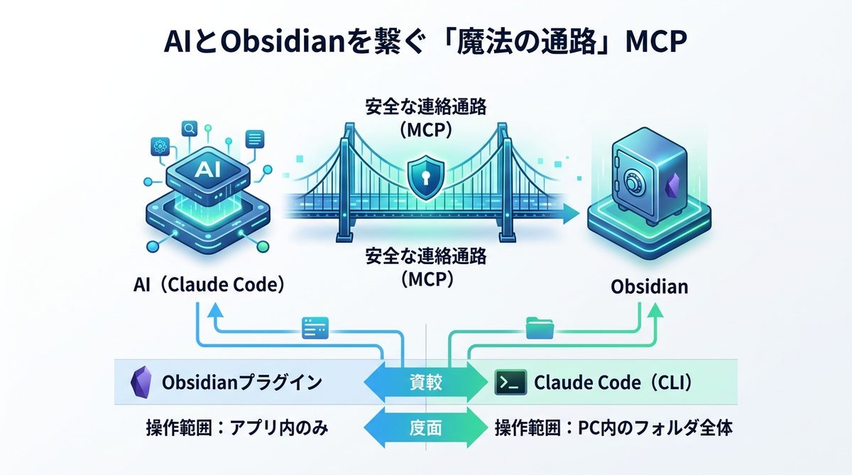 AIとObsidianを繋ぐ「魔法の通路」MCPとは？
