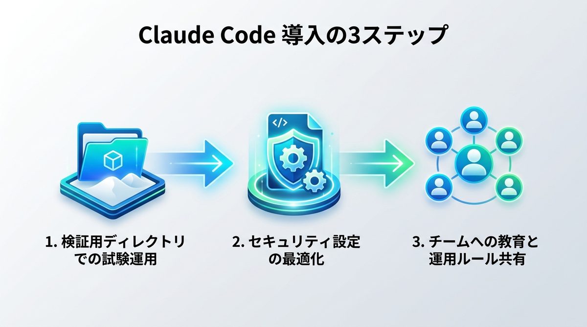 導入の第一歩：Claude Codeを安全に試すための3ステップ