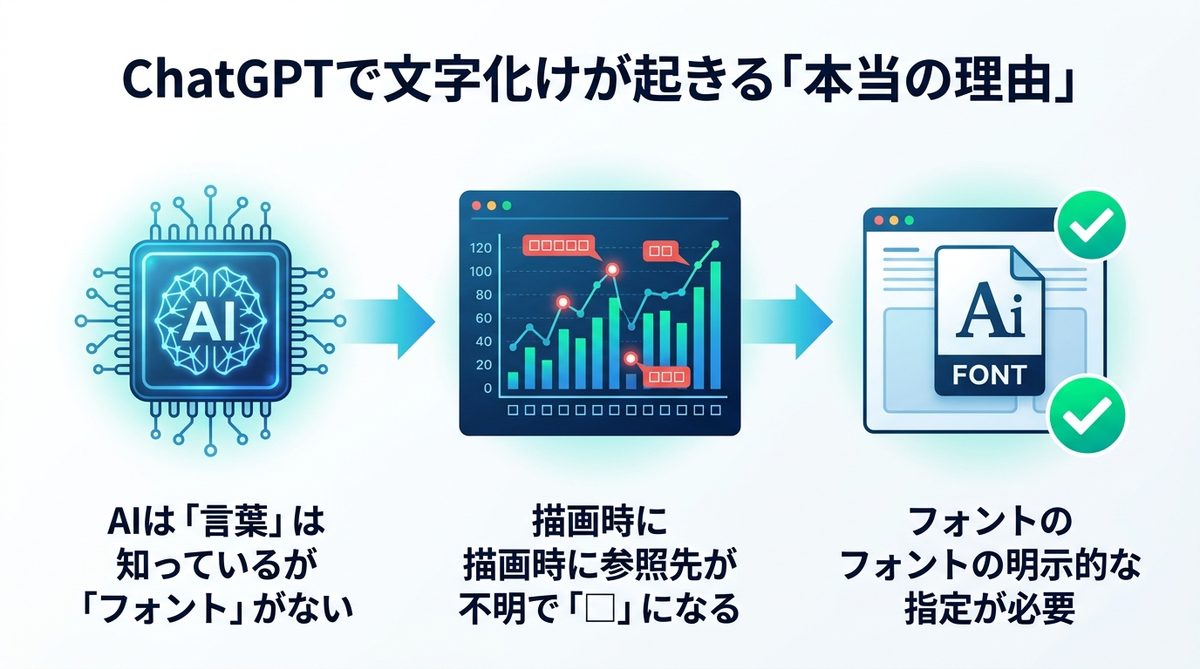 図解：ChatGPTで文字化けが起きる「本当の理由」とは