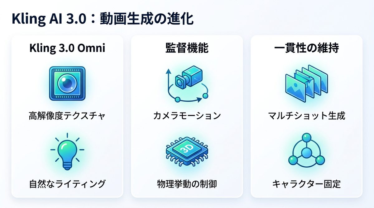 図解：【2026年最新】Kling AI 3.0とは？動画生成が「編集」から「演出」へ変わる理由