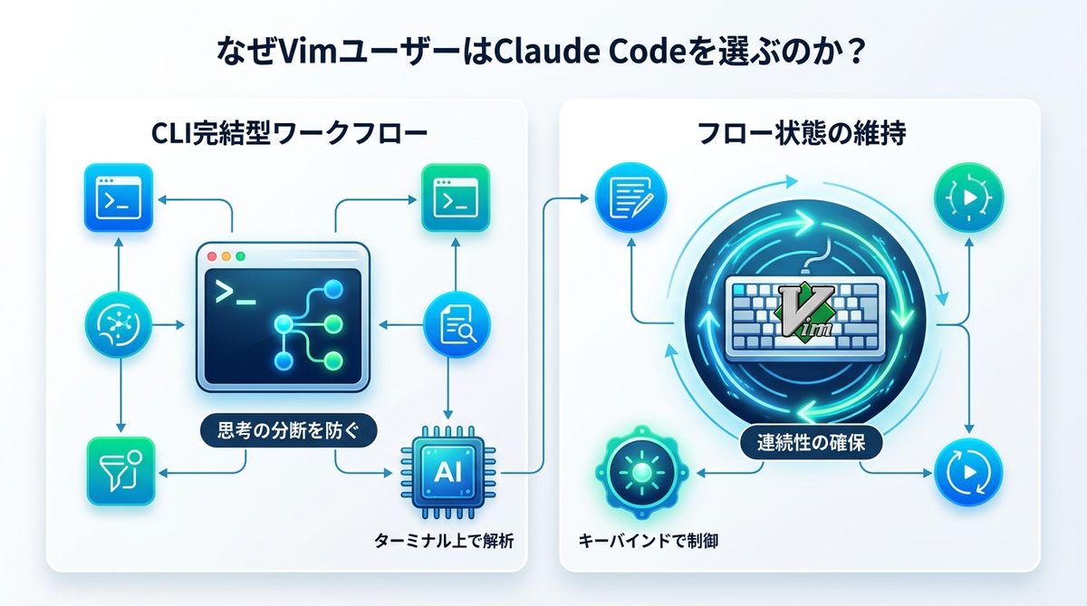 図解：なぜVimユーザーはClaude Codeを選ぶのか？