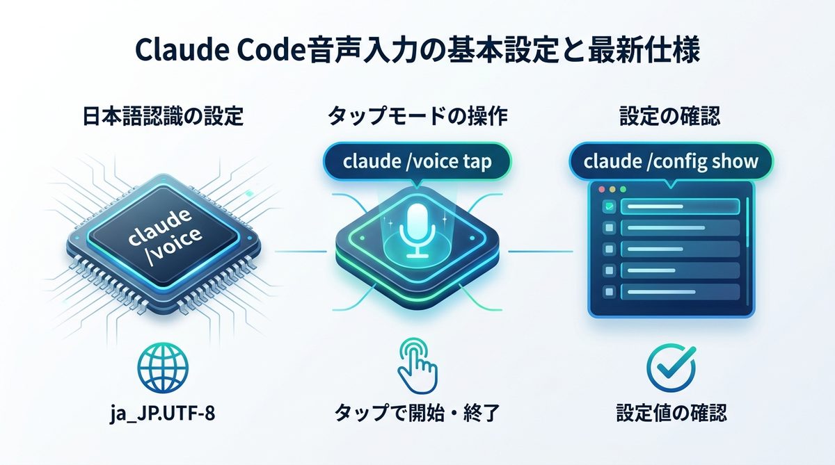 図解：【即解決】Claude Code音声入力の基本設定と最新仕様