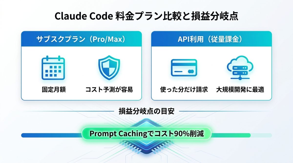 図解：結局どれが得？Claude Codeの料金プラン比較と損益分岐点