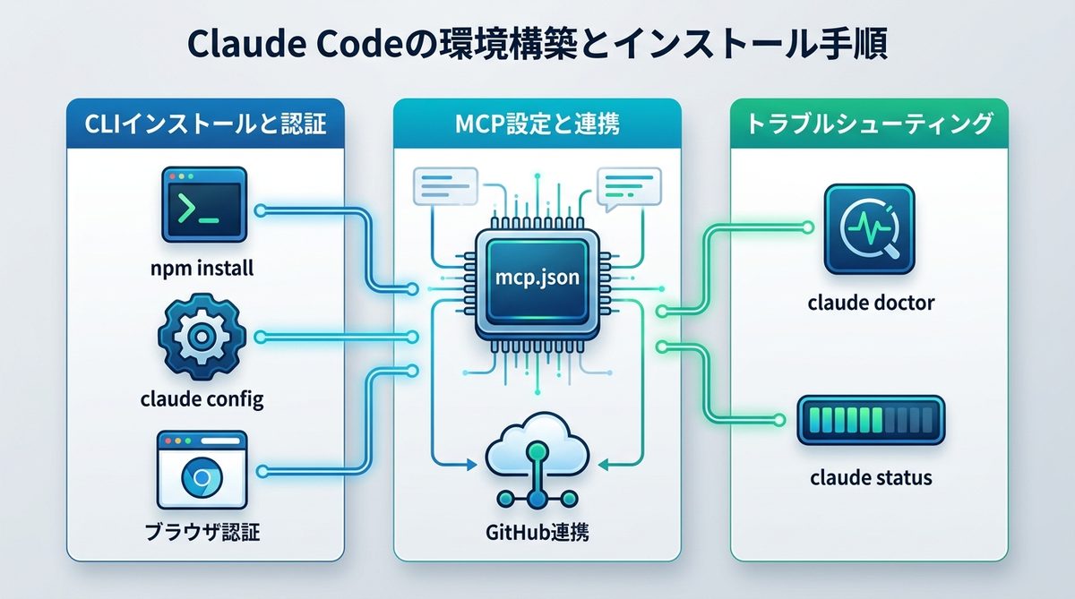図解：Claude Codeの環境構築とインストール手順